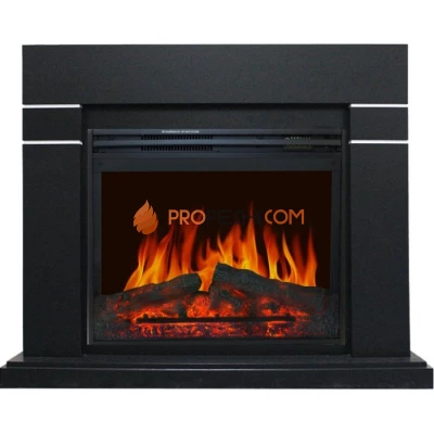 Каминокомплект Royal Flame Lindos - Черный (Высота 985мм) с очагом Jupiter FX New