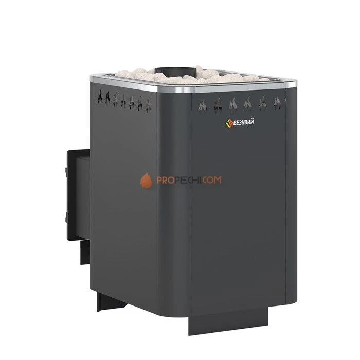 Дровяная печь для бани Везувий Русичъ Антрацит 16 (ДТ-3С) 