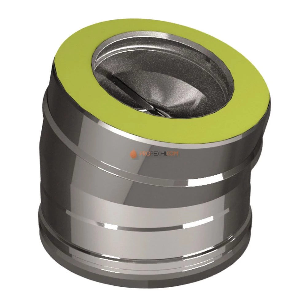 ОТВОД 15° D115/210, AISI 321/ОЦИНКОВАННАЯ СТАЛЬ (ВУЛКАН)