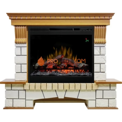 Каминокомплект Dimplex Pierre Luxe - Дуб / Белый с очагом Symphony 26 inch DF2624L-INT