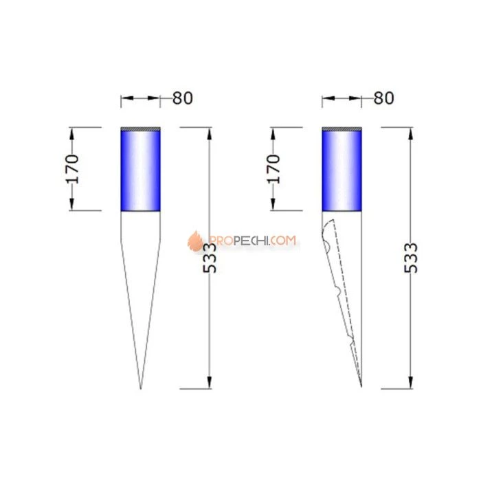 Светильник Licht-2000 Torcia Vetro угловой