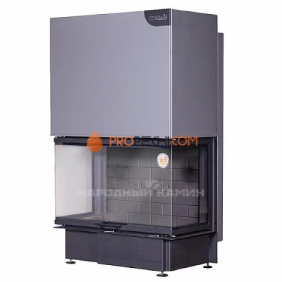 ДЕЛЬТА 1000B три стекла принтинг черный шамот