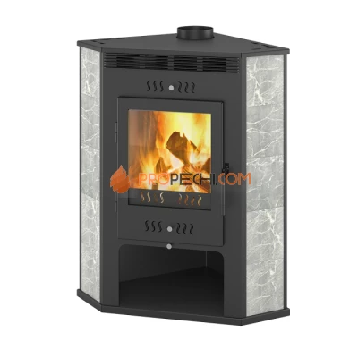Печь-Камин ASTON 11 кВт (180 м³) угловой d 150мм Талькохлорит
