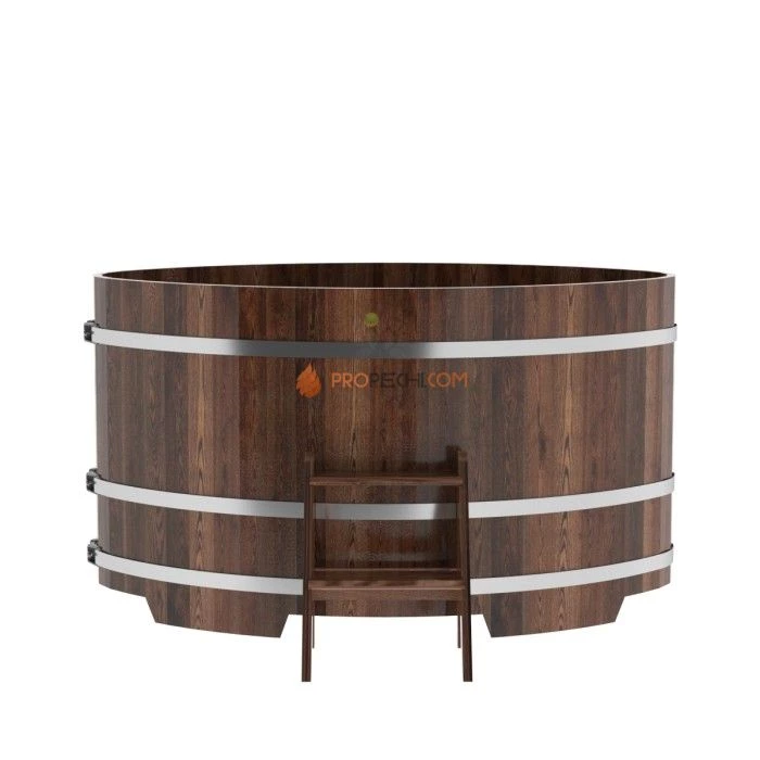 Купель BentWood овальная из мореной лиственницы 1,08х1,75