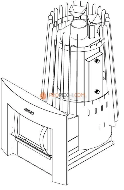 Теплообменник Grill`D AISI 430 2мм, 1,8л Cometa
