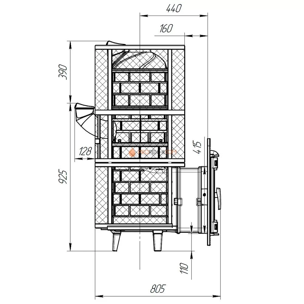 Банная печь Атмосфера-XXL сетка из нержавеющей стали