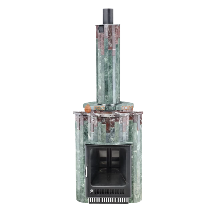 Дровяная печь для бани Ферингер Малютка До 18 м³ - Змеевик + Россо Леванте