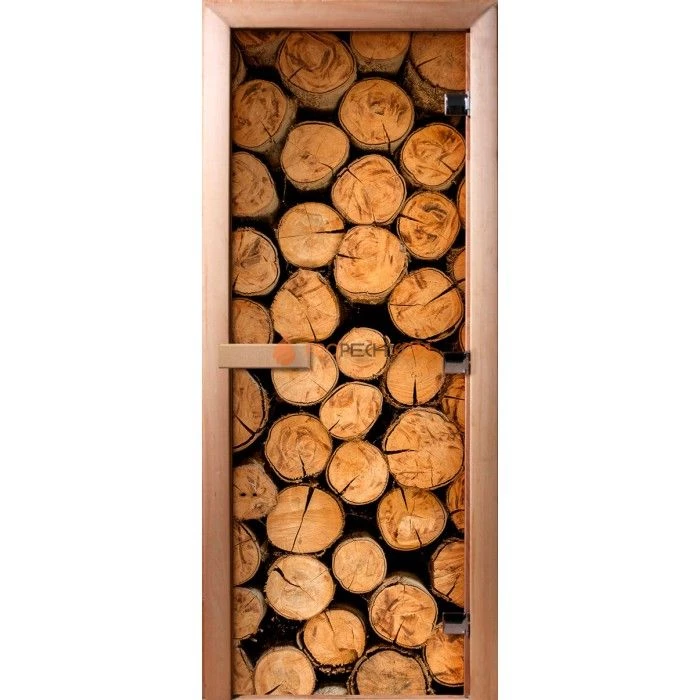 Дверь для бани DoorWood Фотопечать А046, 2000x600 мм