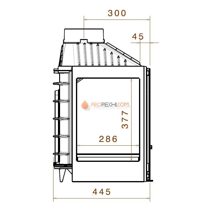 Каминная топка Liseo Castiron LCI 007 GF