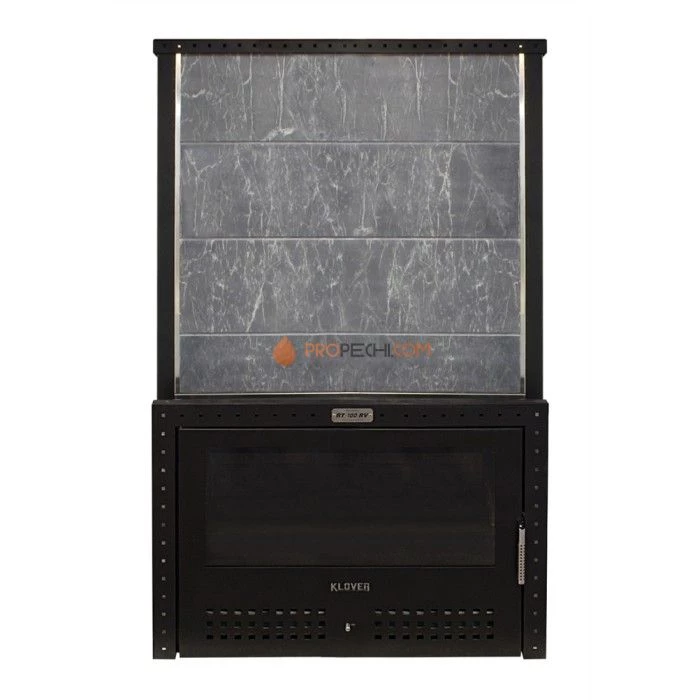 Дровяная печь для бани Klover RT 100-RV ( Серпентинит 40 мм )