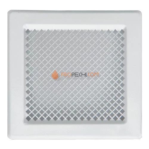 Решетка каминная стальная Белая 160х170 Tarnavva