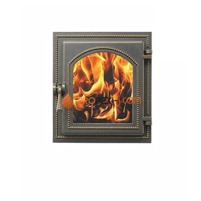 Печная дверца Везувий 220 стекло (бронза)