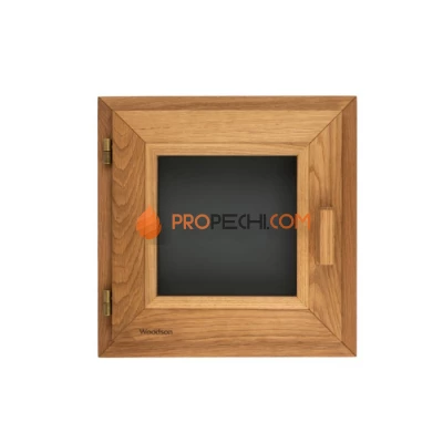 Окно Woodson PRO 40x40, стекло GREY ольха, левое
