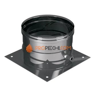 ОПОРА НИЖНЯЯ С БОКОВЫМ ВЫПУСКОМ КОНДЕНСАТА D160, AISI 321