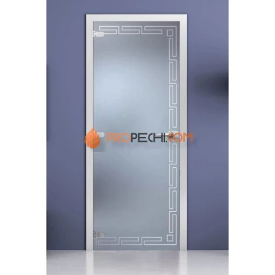 Стеклянная межкомнатная дверь DoorWood с рисунком Greece