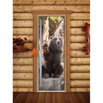 Дверь для бани DoorWood Престиж Фотопечать А061, 2000x800 мм