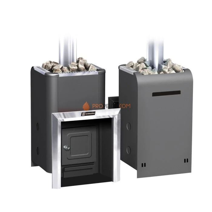 Газодровяная печь для бани Ермак Уралочка 24