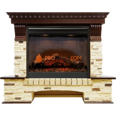 Каминокомплект Dimplex Pierre Luxe угловой - Темный дуб / Сланец (Высота 1000мм) с очагом Symphony 26 inch DF2608-INT