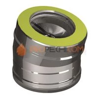 ОТВОД 15° D115/210, AISI 321/304 (ВУЛКАН)