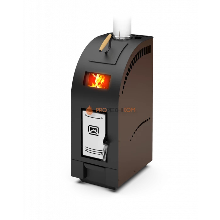 Дровяная печь для бани Теплодар Лагуна-12 ТК Панорама (2018)