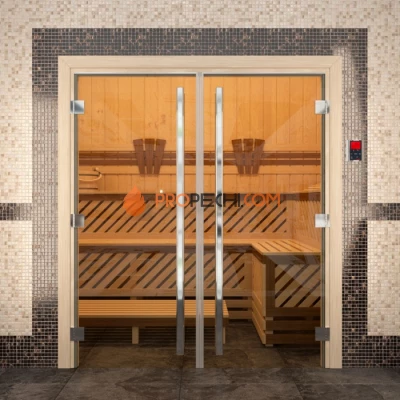 Дверь для бани DoorWood Престиж Двойная, 2000x1530 мм