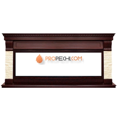 Портал Royal Flame Denver - Темный дуб / Бежевый