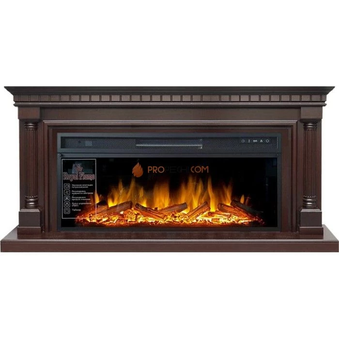 Каминокомплект Royal Flame Dallas - Темный дуб (Ширина 1665 мм) с очагом Vision 42 LOG LED