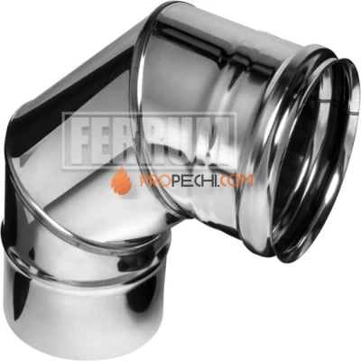 Колено угол 90° Феррум Ø150 (304/0,8 мм)