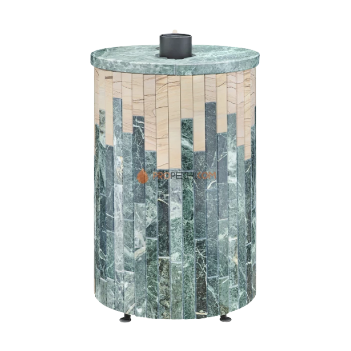 Дровяная печь для бани Ферингер Уют-25 до 25 м³ - Змеевик + Окаменевшее дерево