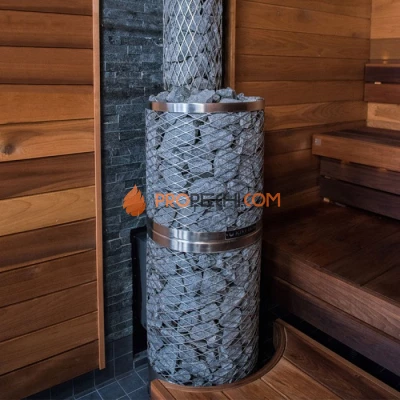 Дровяная печь для бани IKI KIVI-IKI SL со стеклянной дверцей (дверца открывается направо)