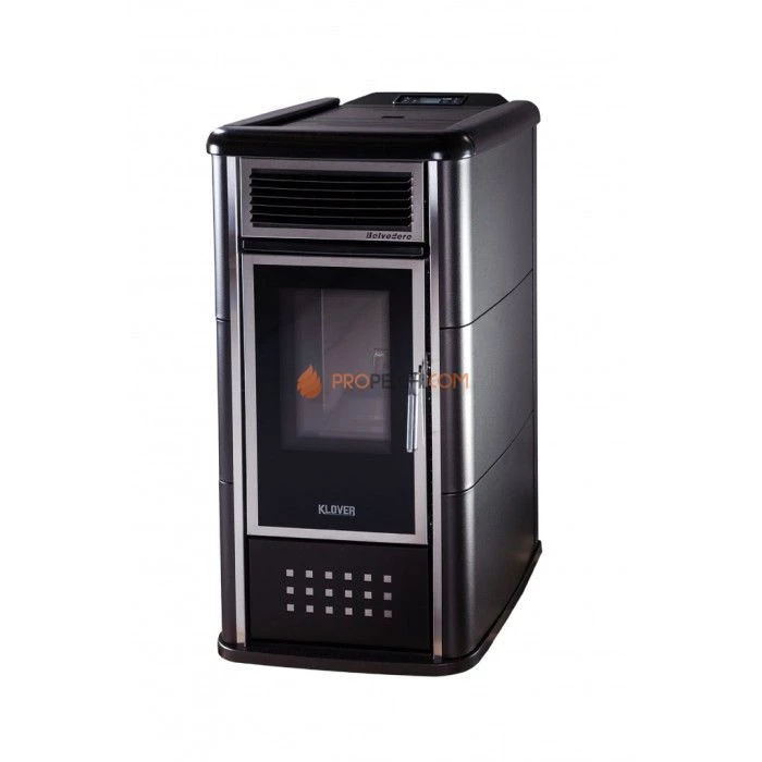 Отопительная печь Klover BELVEDERE 18 (матовый черный)