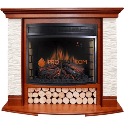 Каминокомплект Royal Flame Country - Орех/Сланец белый с очагом Dioramic 28 LED FX