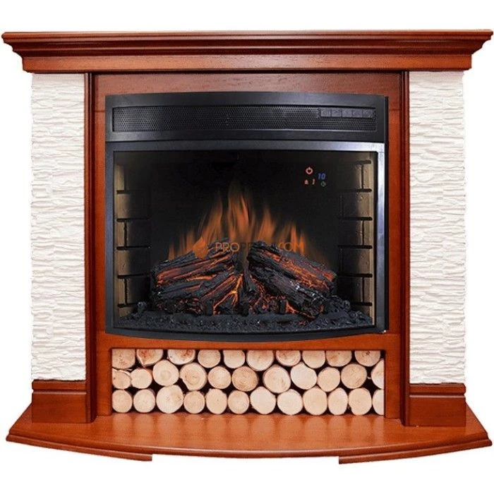 Каминокомплект Royal Flame Country - Орех/Сланец белый с очагом Dioramic 28 LED FX