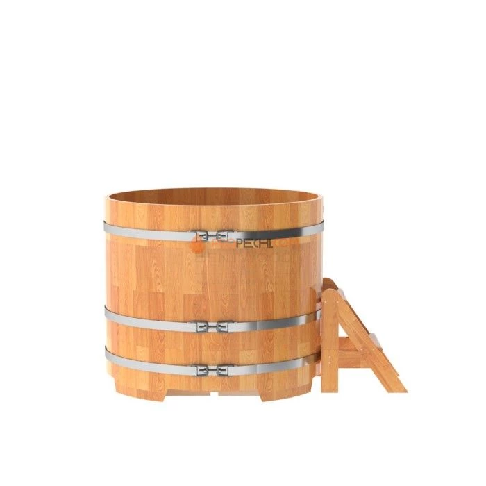 Купель BentWood круглая из сращенных ламелей натуральной лиственницы d=1,17