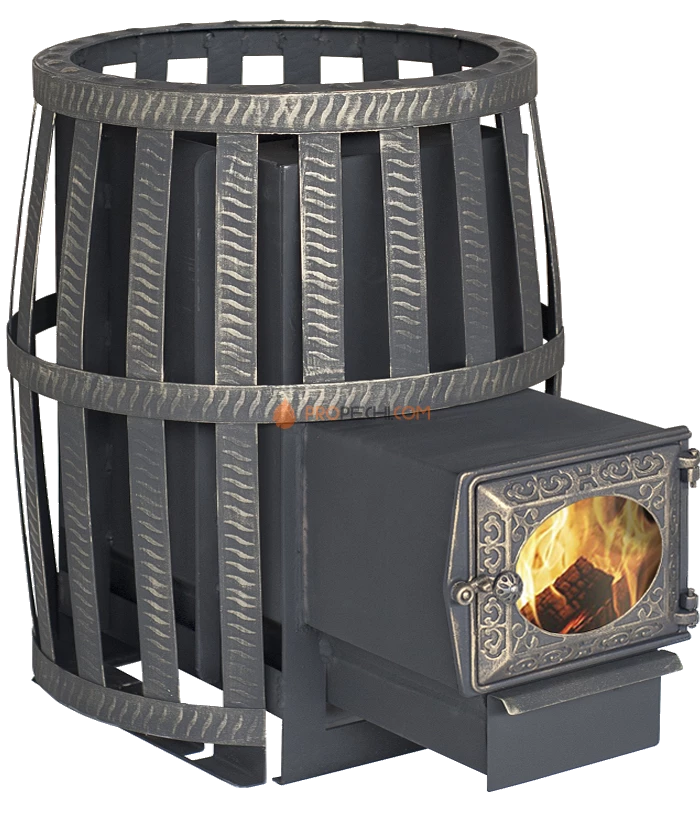 Банная печь Березка Корвет 24 (сетчатый кожух, ДТ-3 стекло)