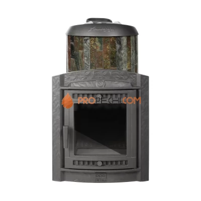 Банная печь Атмосфера XL в ламелях "Жадеит" наборный