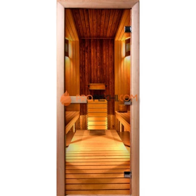 Дверь для бани DoorWood Фотопечать А036, 2000x700 мм