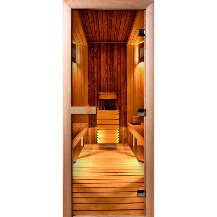 Дверь для бани DoorWood Фотопечать А036, 2100x800 мм