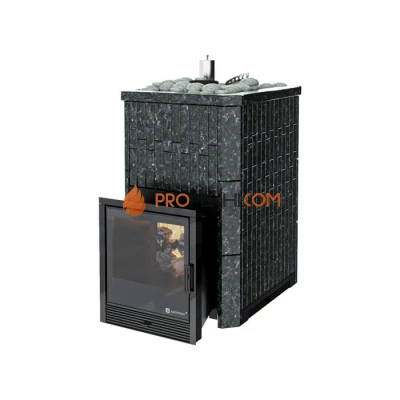 Дровяная печь для бани ИзиСтим Южная 16 в камне Пироксенит