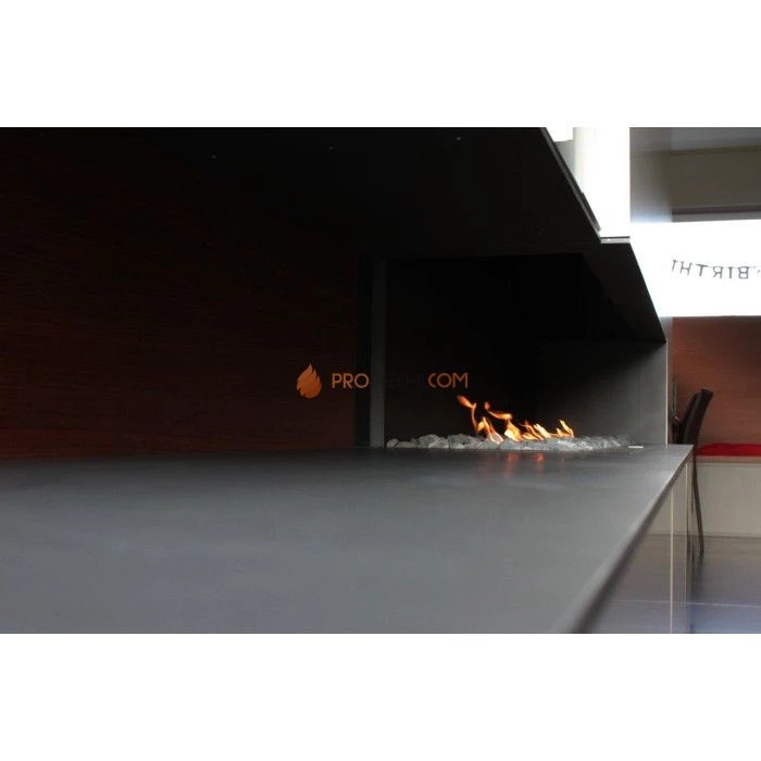 Газовая топка Vero Design Nippon Угловой левый (900x750 мм) D250 мм, горелка VLK burner