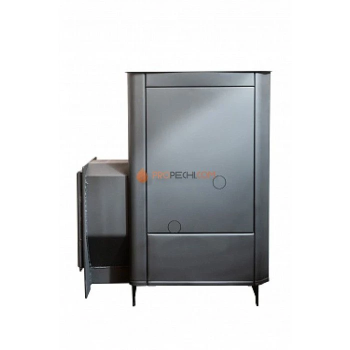 Дровяная печь для бани Варвара Паленица Панорамная дверь