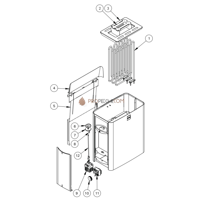 Электрическая печь Harvia The Wall SW90 (со встроенным пультом)