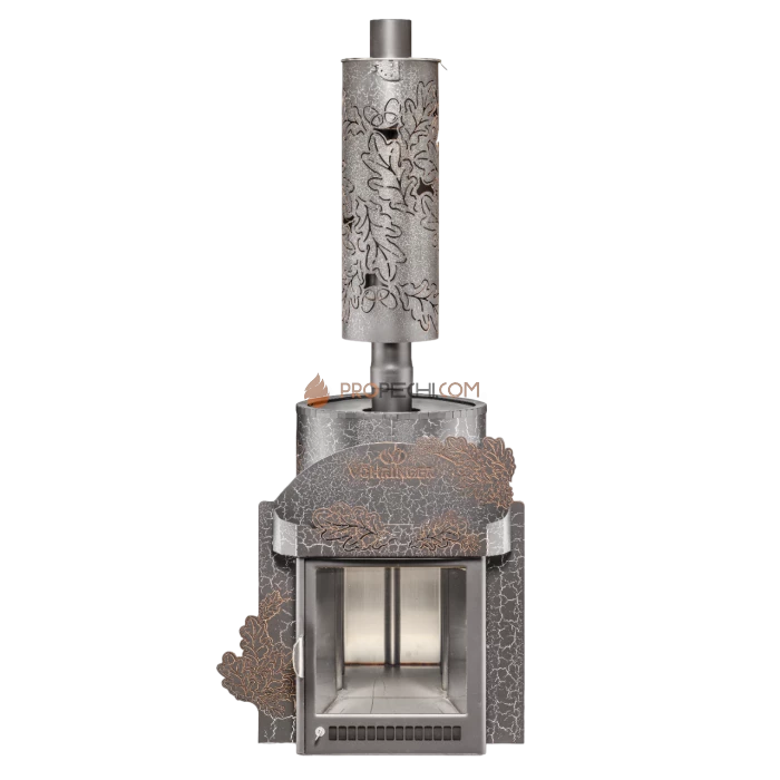 Дровяная печь для бани Ферингер Макси в кожухе Дуб до 38 м³