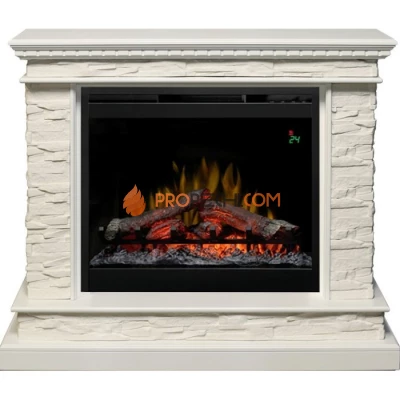 Каминокомплект Dimplex Calgary - Белый / Сланец белый с очагом Symphony 26 inch DF2624L-INT