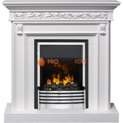 Каминокомплект Dimplex Valletta - Белый (Ширина 1040 мм) с очагом Flagstaff