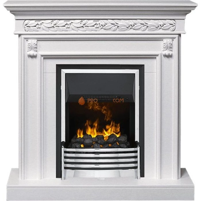 Каминокомплект Dimplex Valletta - Белый (Ширина 1040 мм) с очагом Flagstaff