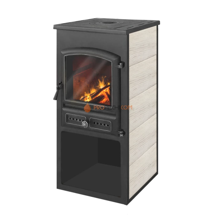 Камин ЭТНА (БКД) с плитой Бежевый D115мм