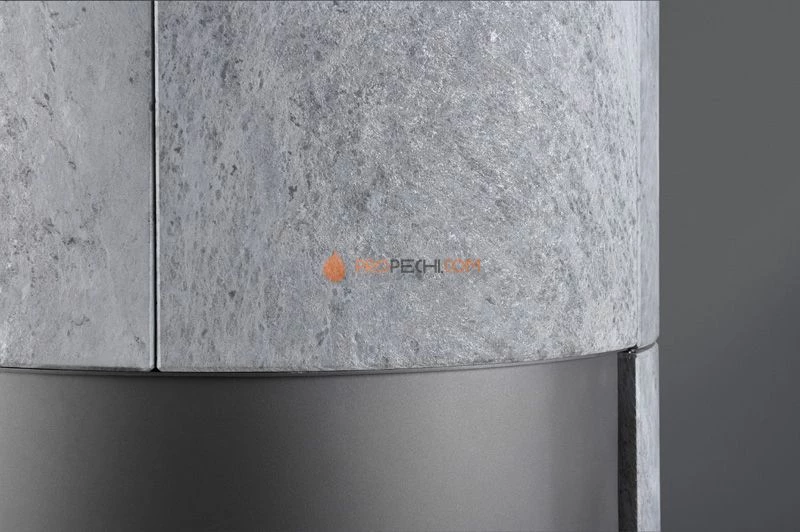 Печь-камин Thorma Delia, черный/serpentino