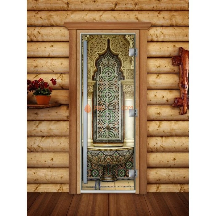 Дверь для бани DoorWood Престиж Фотопечать А025, 1900x700 мм