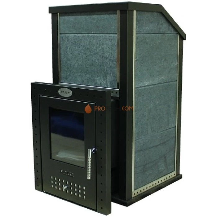 Дровяная печь для бани Klover RT 35-P ( Жадеит 30мм)